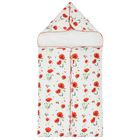 مدس بنات بطبعة الزهور باللون الأبيض والأحمر, 1, hi-res