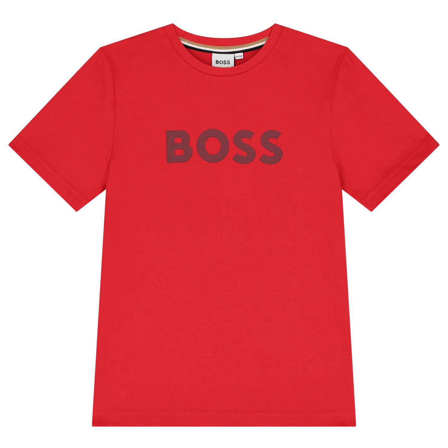 Boys Red Logo T-Shirt, 4, hi-res