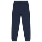 بنطلون رياضي بالشعار باللون الكحلي للأولاد, 2, hi-res