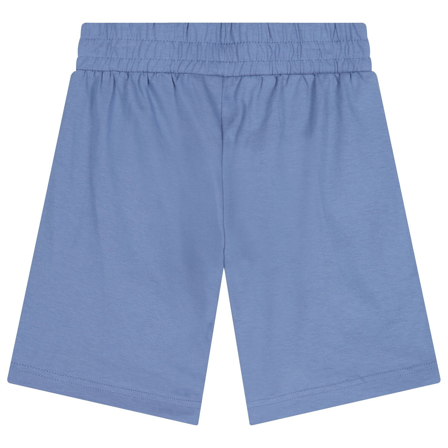 Boys White & Blue Logo Shorts Set, 1, hi-res