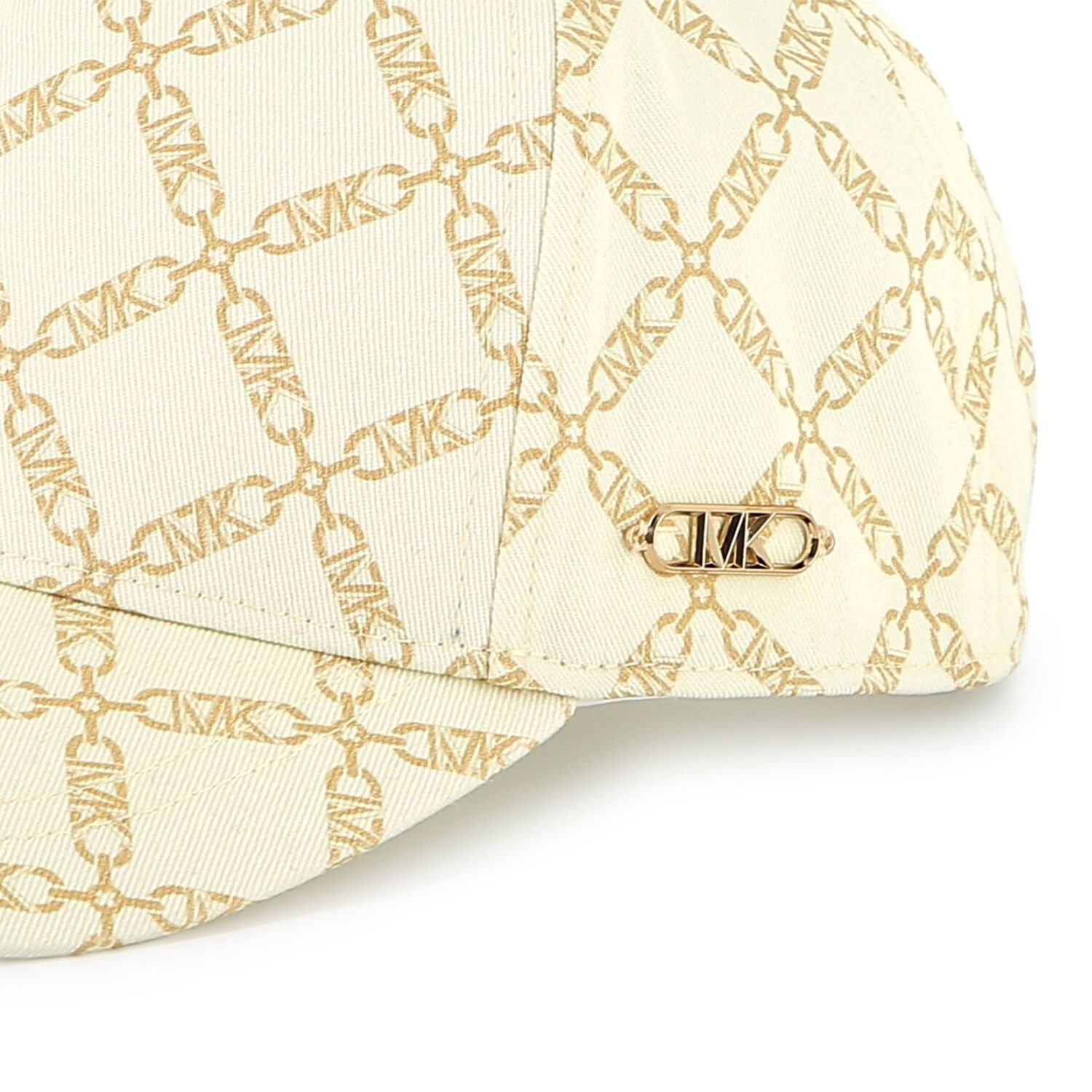 Girls Ivory & Gold Logo Cap, 1, hi-res image number null