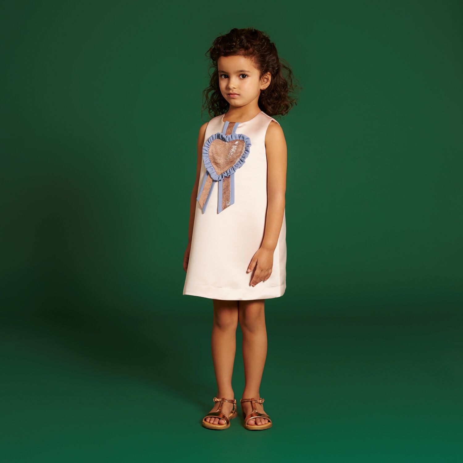 فستان ساتان باللون الزهري, 1, hi-res image number null