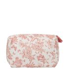 Baby Girls Ivory & Pink Toile De Jouy Wash Bag, 3, hi-res
