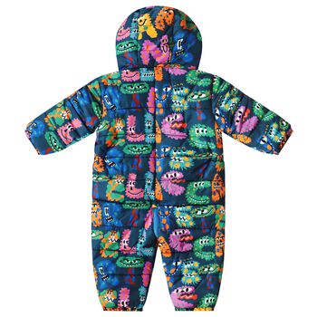 Baby Boys Navy Blue Monster Snowsuit