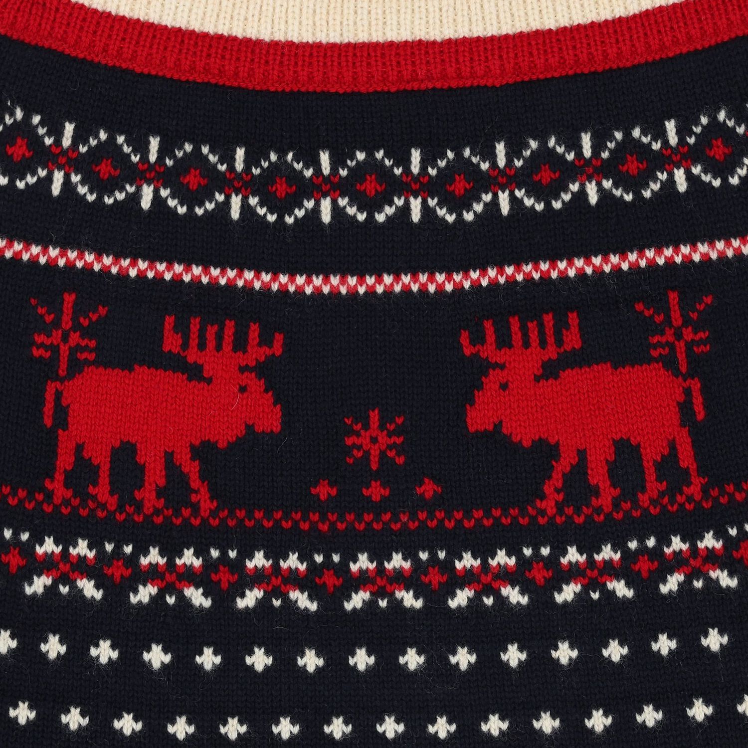 تنورة محبوكة باللون الكحلى للبنات, 1, hi-res image number null