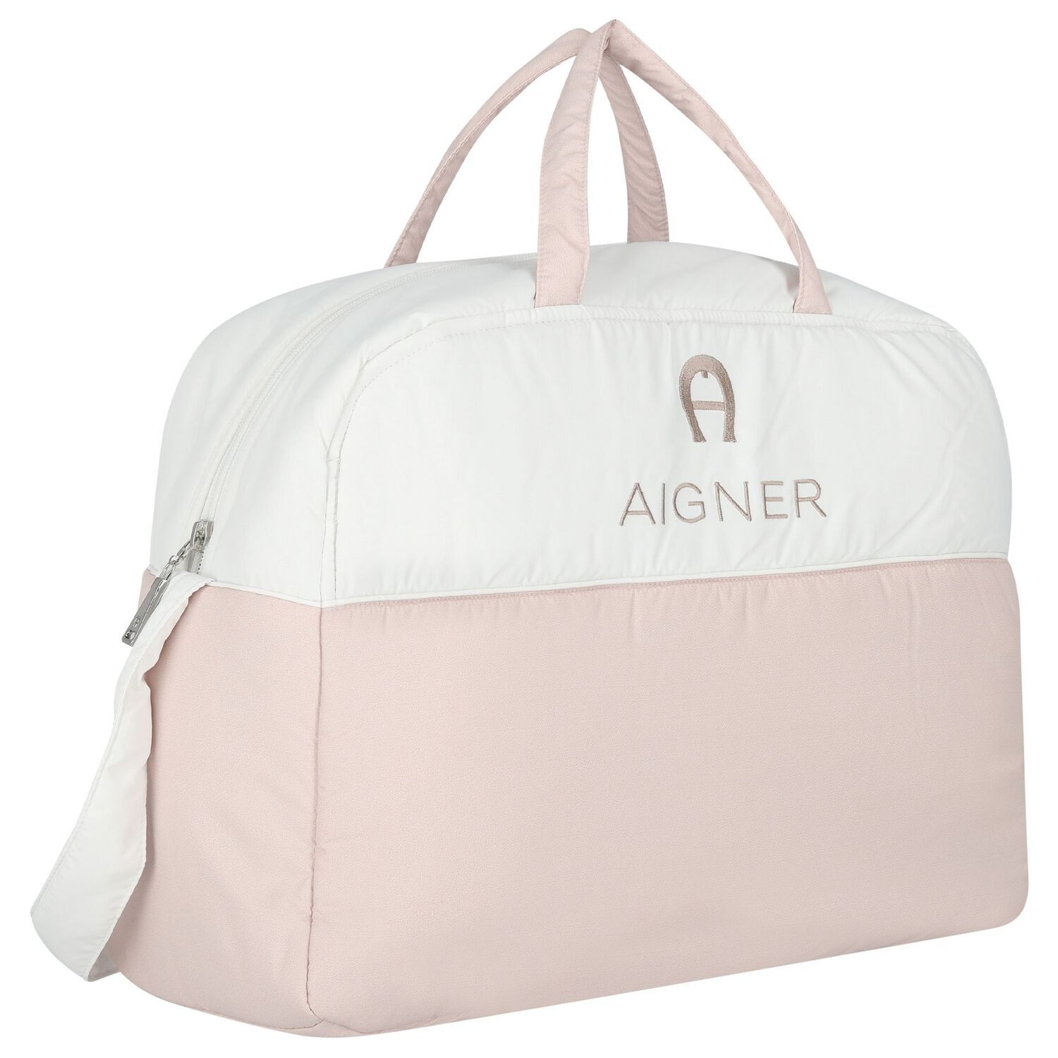 White & Beige Logo Baby Changing Bag, 1, hi-res image number null