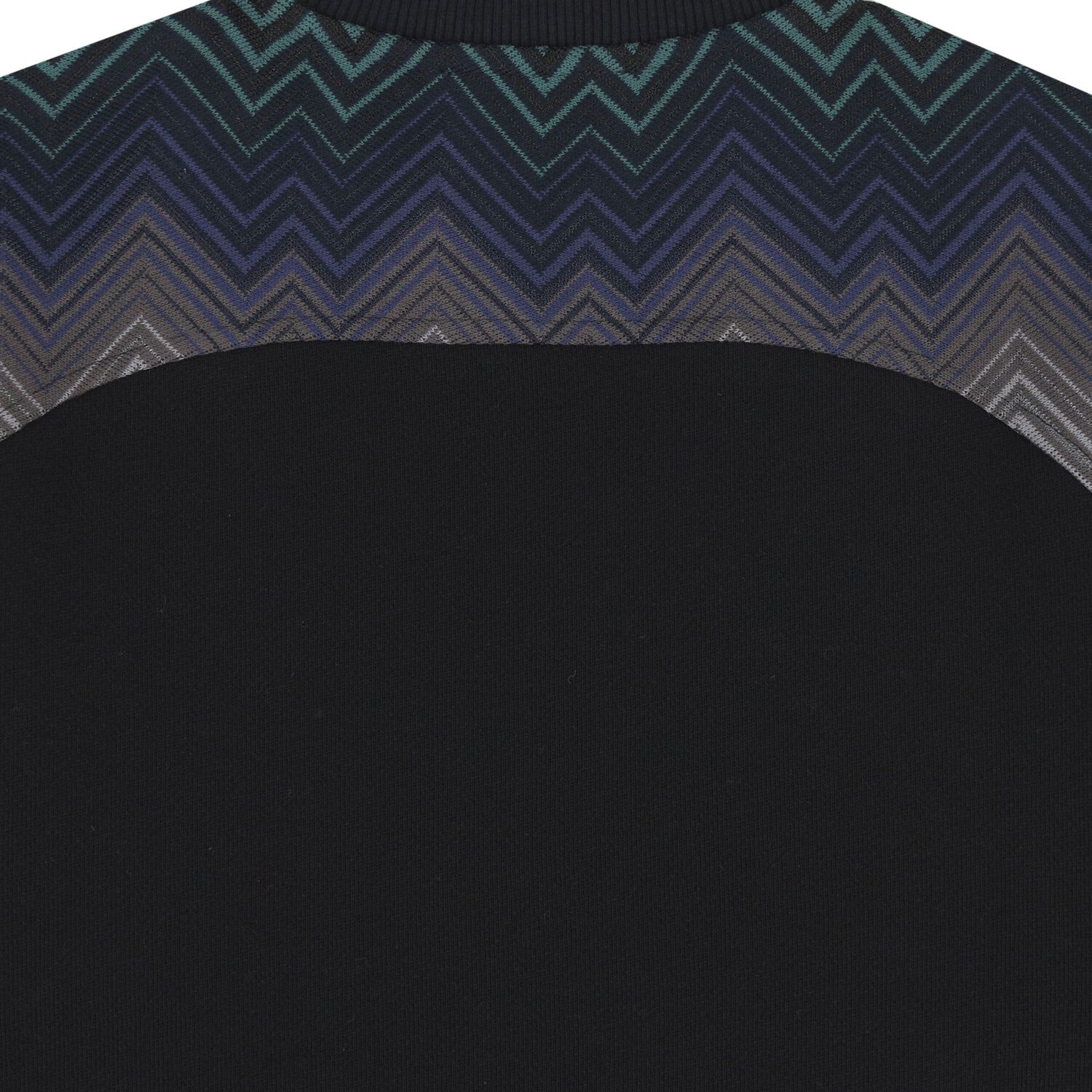 Boys Black Zig Zag Logo Sweatshirt, 1, hi-res