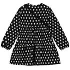 Girls Black Heart Dress & Bag Set, 2, hi-res
