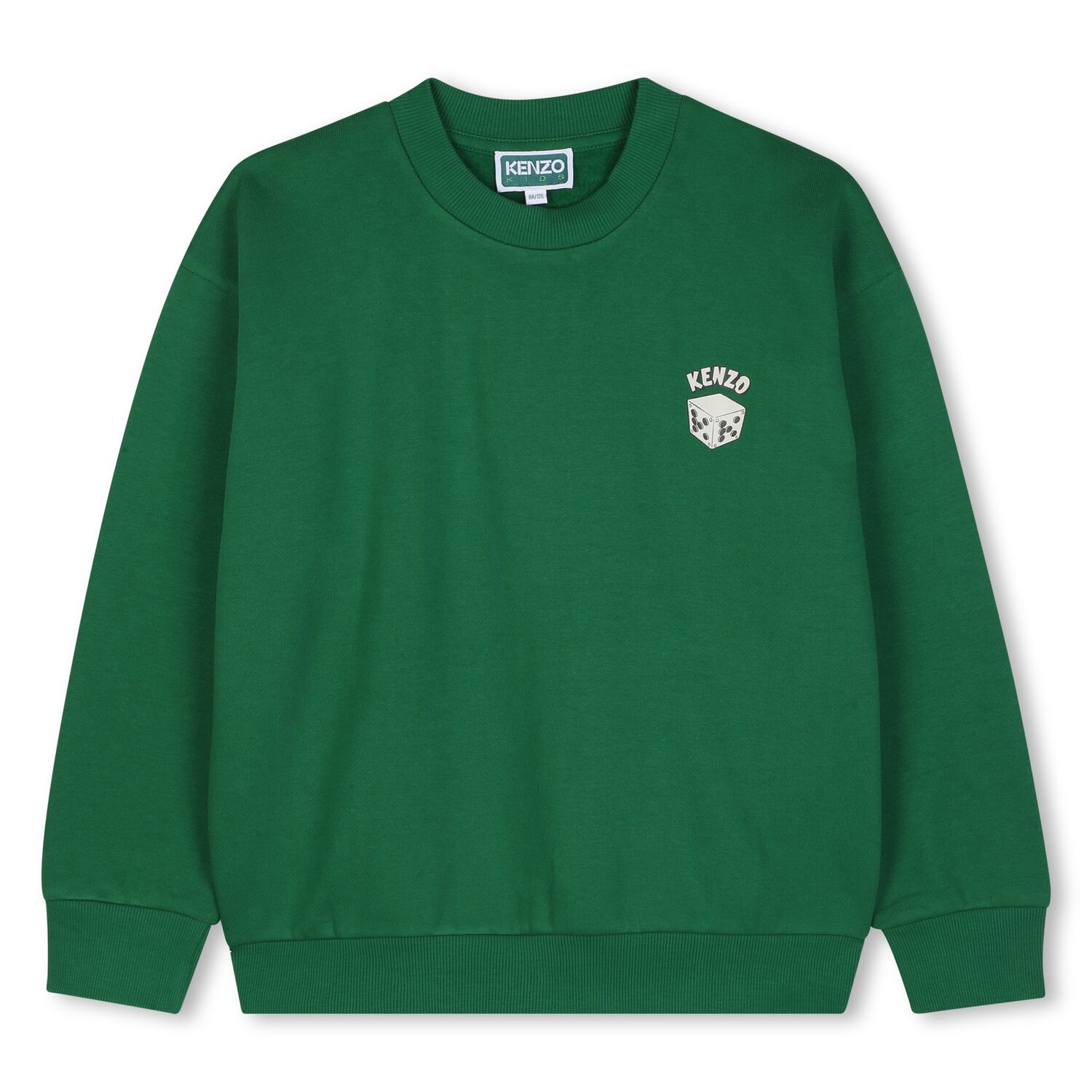 Boys Green Dice Logo Sweatshirt, 1, hi-res