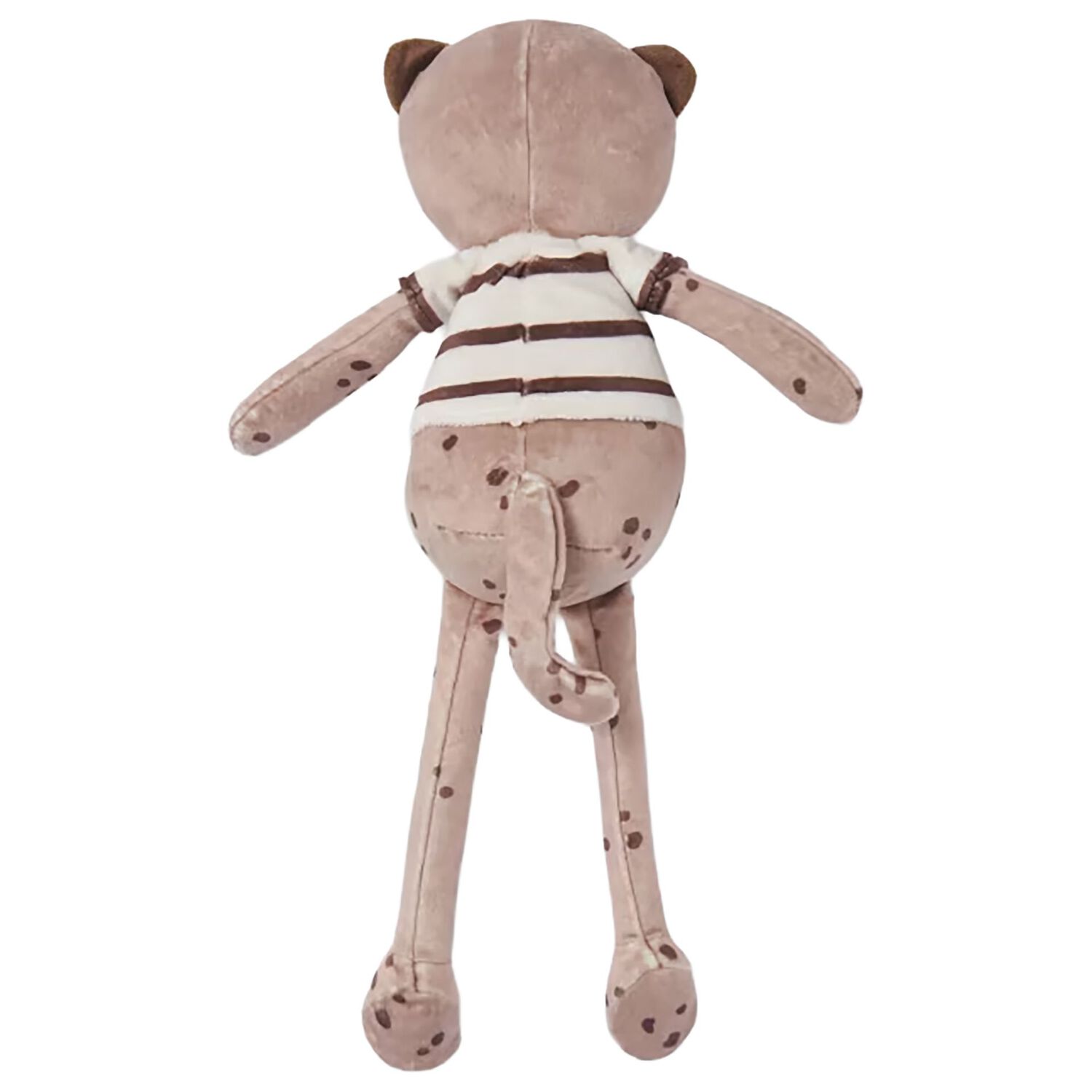 Beige Teddy Bear Striped Toy, 1, hi-res image number null