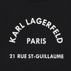 تيشيرت أولاد بالشعار باللون الأسود , 1, hi-res