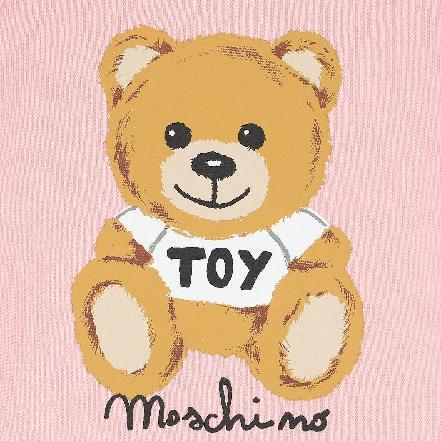 فستان بشعار تيدي باللون الزهري, 1, hi-res