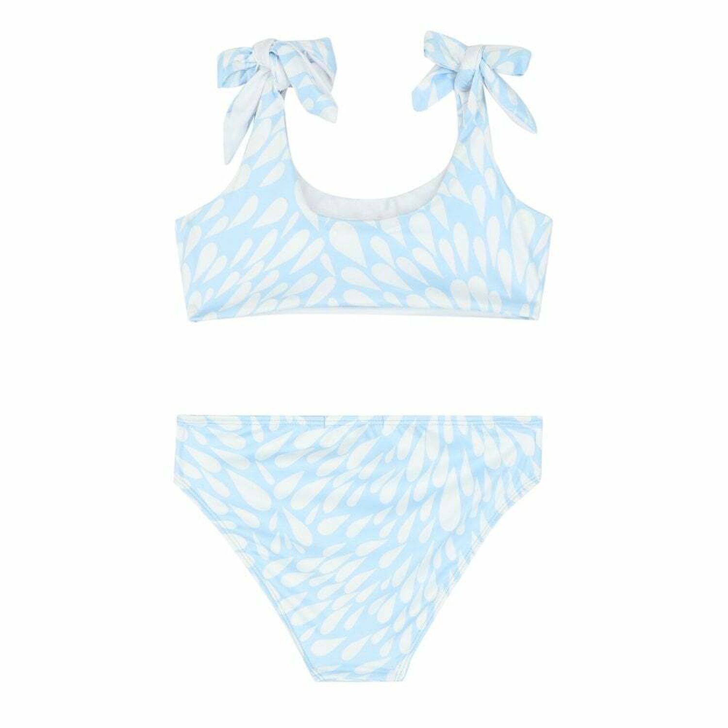Girls White & Blue Bikini, 1, hi-res