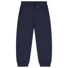 Boys White, Blue & Navy Blue Racing Car Tracksuit ( 3 Piece ), 2, hi-res
