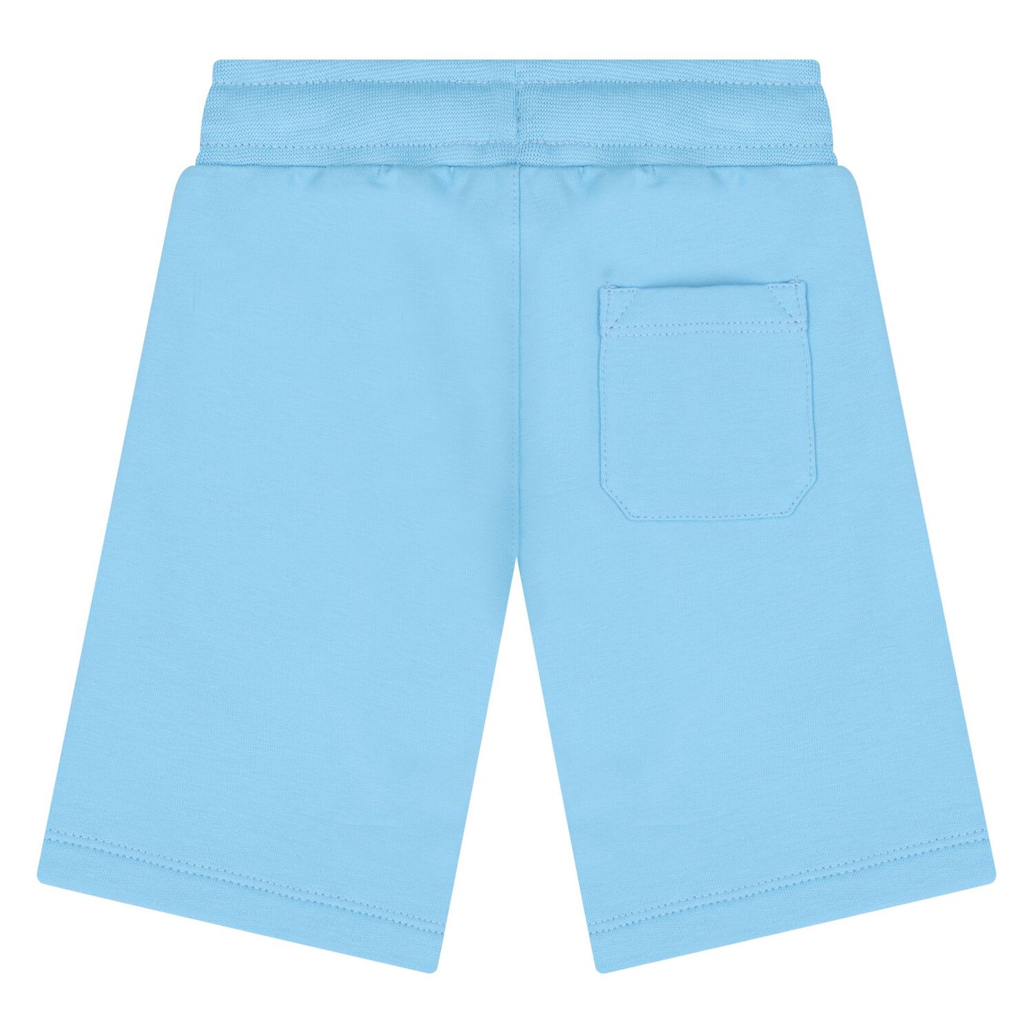 Younger Boys Blue Logo Shorts, 1, hi-res