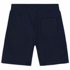 Boys Navy Logo Shorts, 2, hi-res