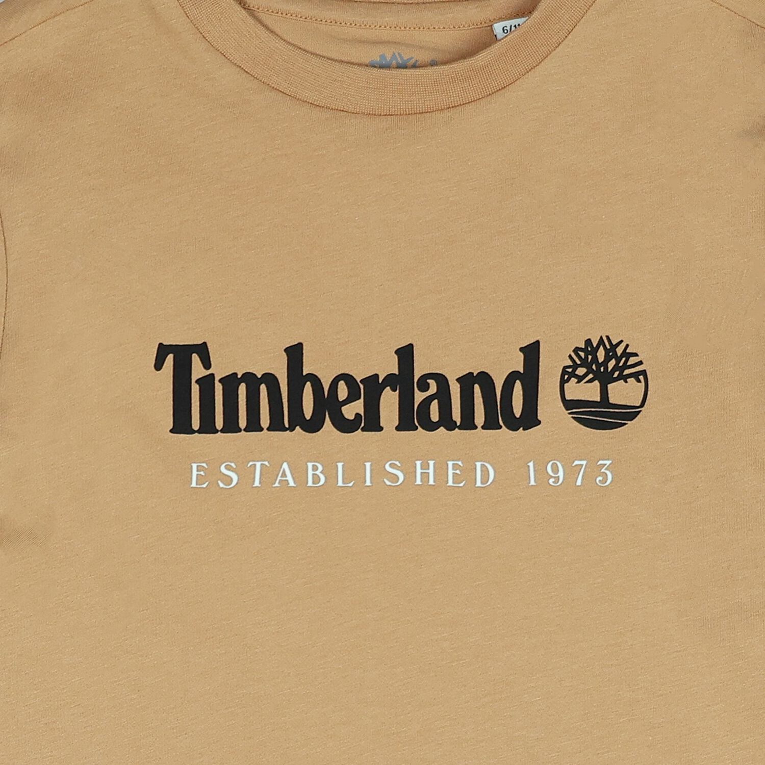 تيشيرت للأولاد بالشعار باللون البيج, 2, hi-res