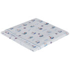 بطانية أولاد بطبعة قوارب باللون الابيض, 1, hi-res