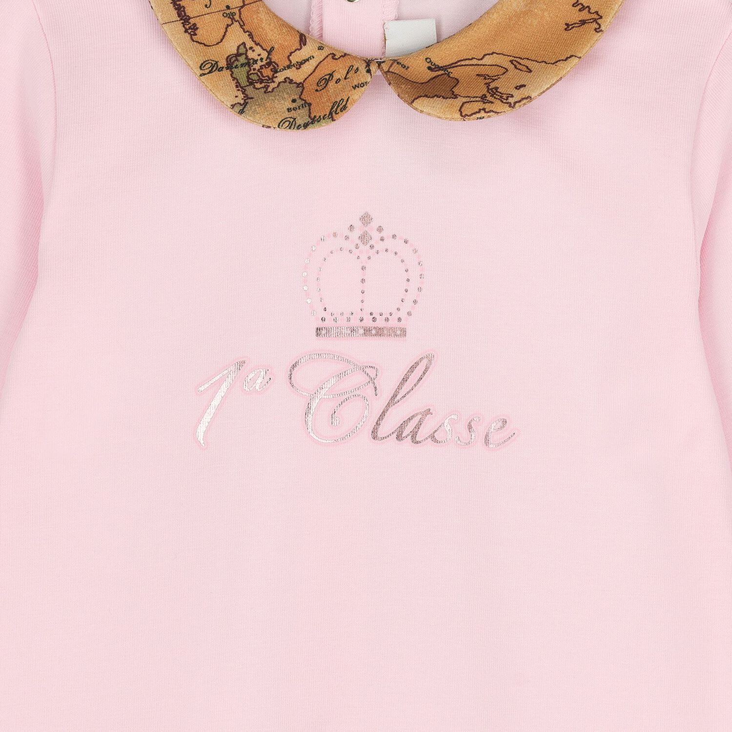 طقم هدايا للأطفال بطبعة خريطة باللون الوردي والبيج للبنات , 2, hi-res