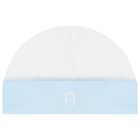 Boys Blue & White Babygrow, Hat & Bib Gift Set, 1, hi-res