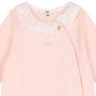 طقم هدايا ملابس أطفال باللون الأبيض والوردي للبنات, 2, hi-res