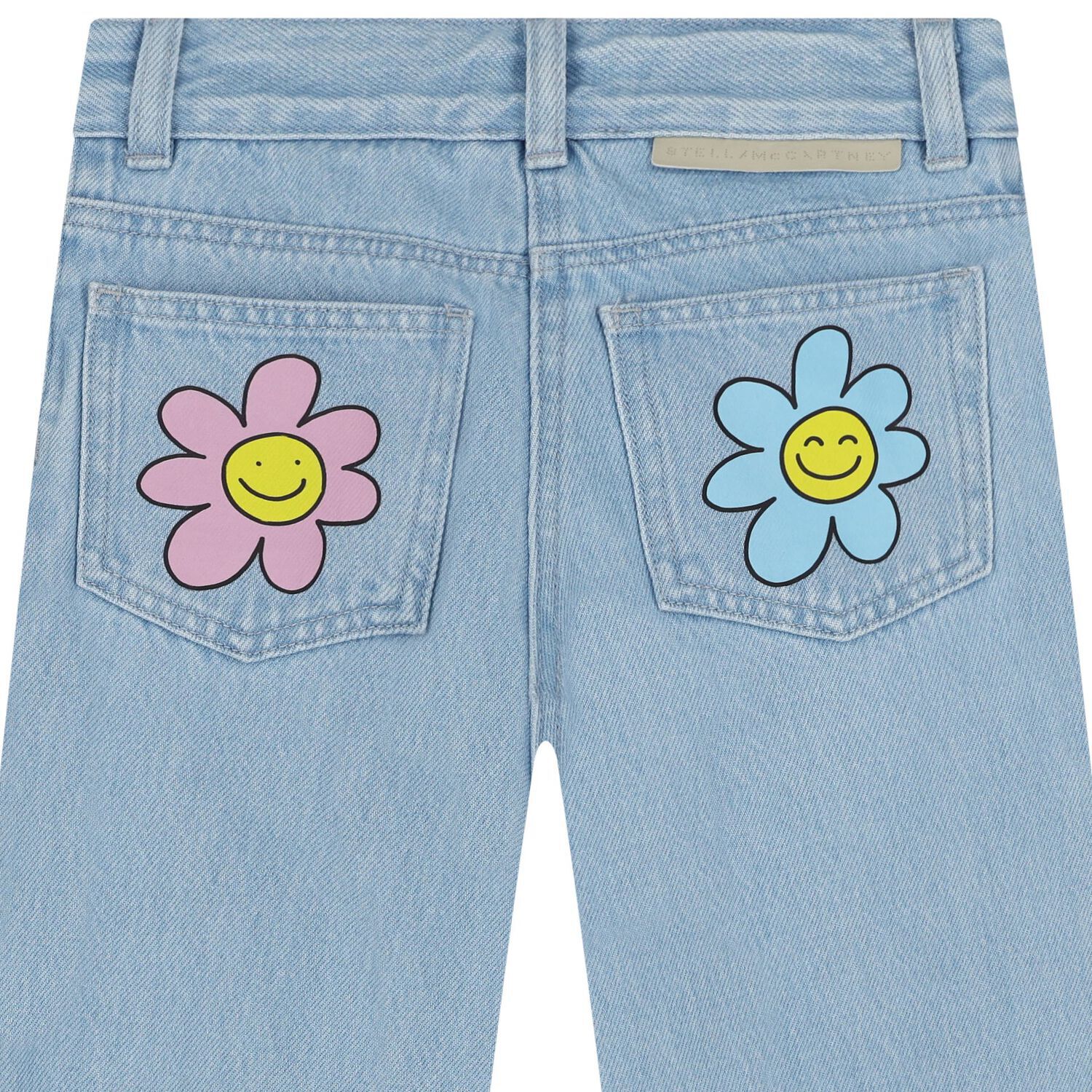 Girls Blue Denim Jeans, 1, hi-res