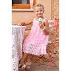 Girls Pink Sequin Tulle Dress, 2, hi-res