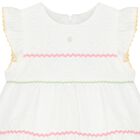 Girls White Dress, 1, hi-res