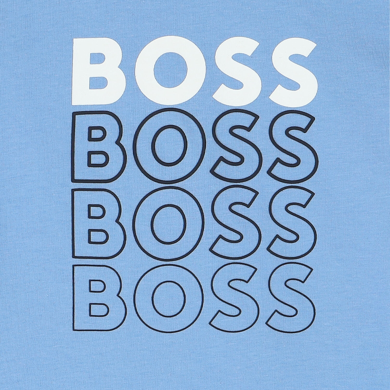 Younger Boys Blue Logo T-Shirt, 3, hi-res