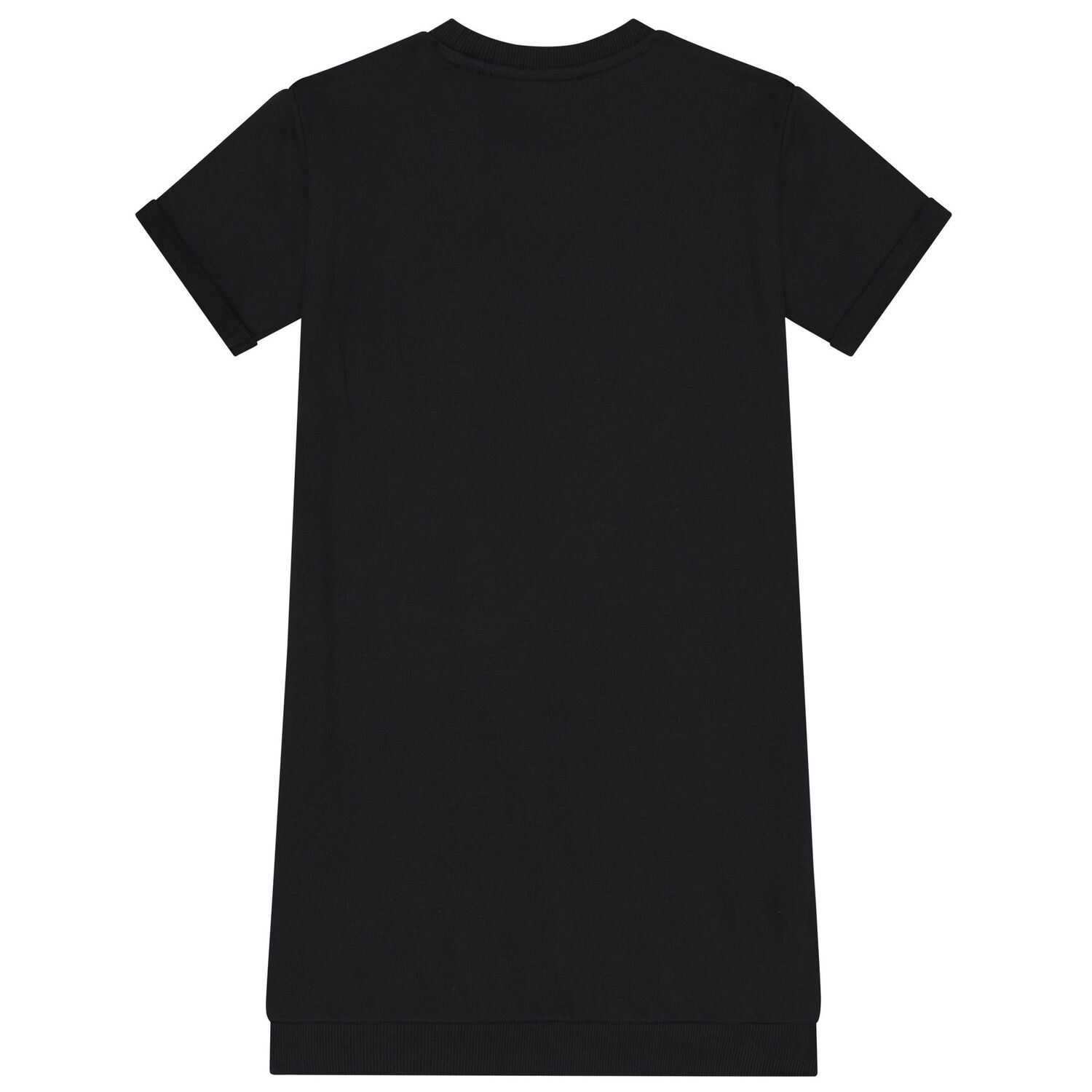 فستان بنات بطبعة بالشعار باللون الأسود, 2, hi-res image number null