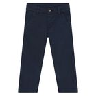 Younger Boys Navy Blue Trousers, 2, hi-res