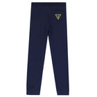 Boys Navy Logo Joggers, 2, hi-res
