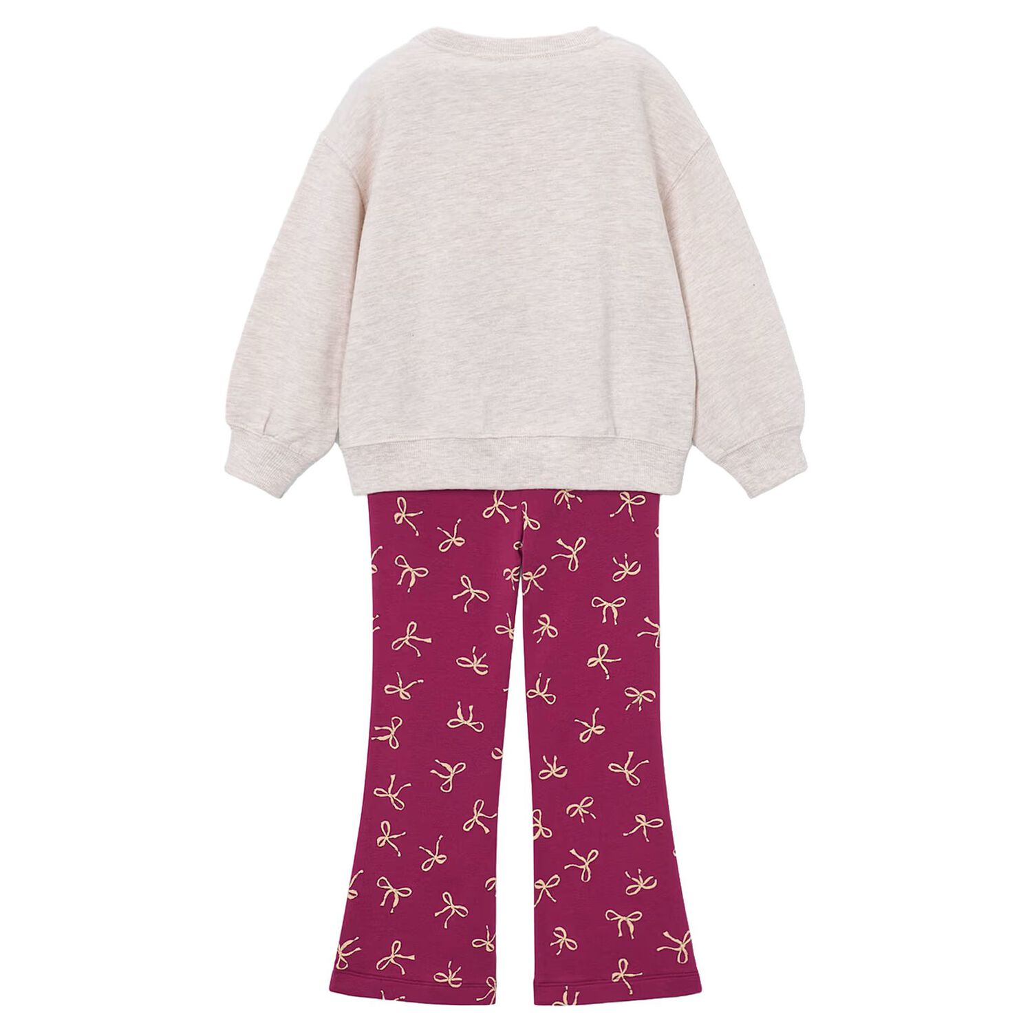 Girls Beige & Pink Leggings Set, 1, hi-res