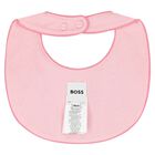 Baby Girls Pink Logo Babygrow Gift Set, 1, hi-res