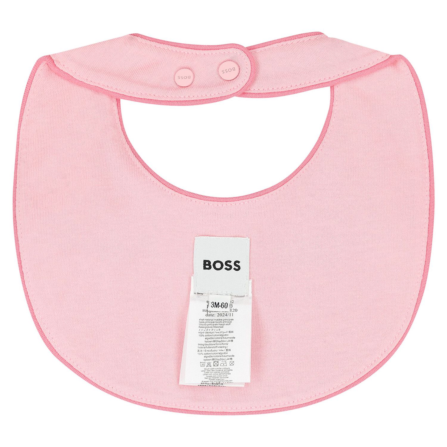 Baby Girls Pink Logo Babygrow Gift Set, 1, hi-res