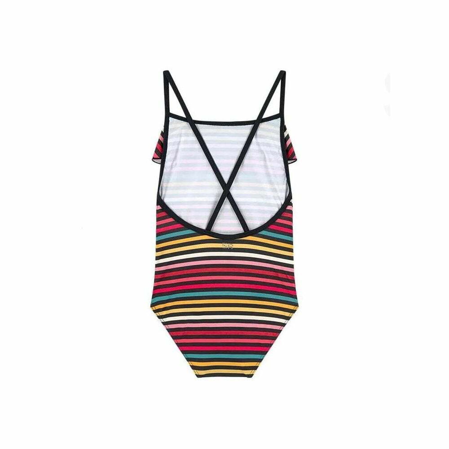 Girls Caro Striped Swimsuit, 1, hi-res image number null