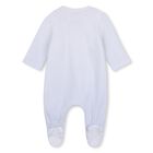 Baby Boys Blue & White Logo Babygrow Gift Set, 2, hi-res