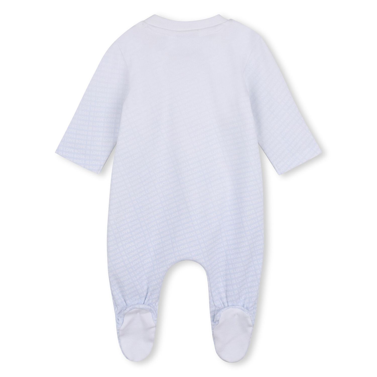 Baby Boys Blue & White Logo Babygrow Gift Set, 2, hi-res