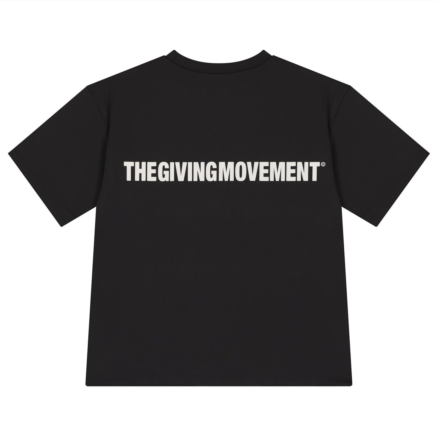 تي شيرت باللون أسود بقصّة واسعة من الجلد الناعم وشعار العلامة التجارية, 3, hi-res