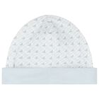 طقم أولاد أفرول بالشعار باللون الأزرق, 3, hi-res