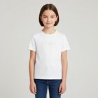 تيشيرت بنات بالشعار باللون العاجي, 1, hi-res