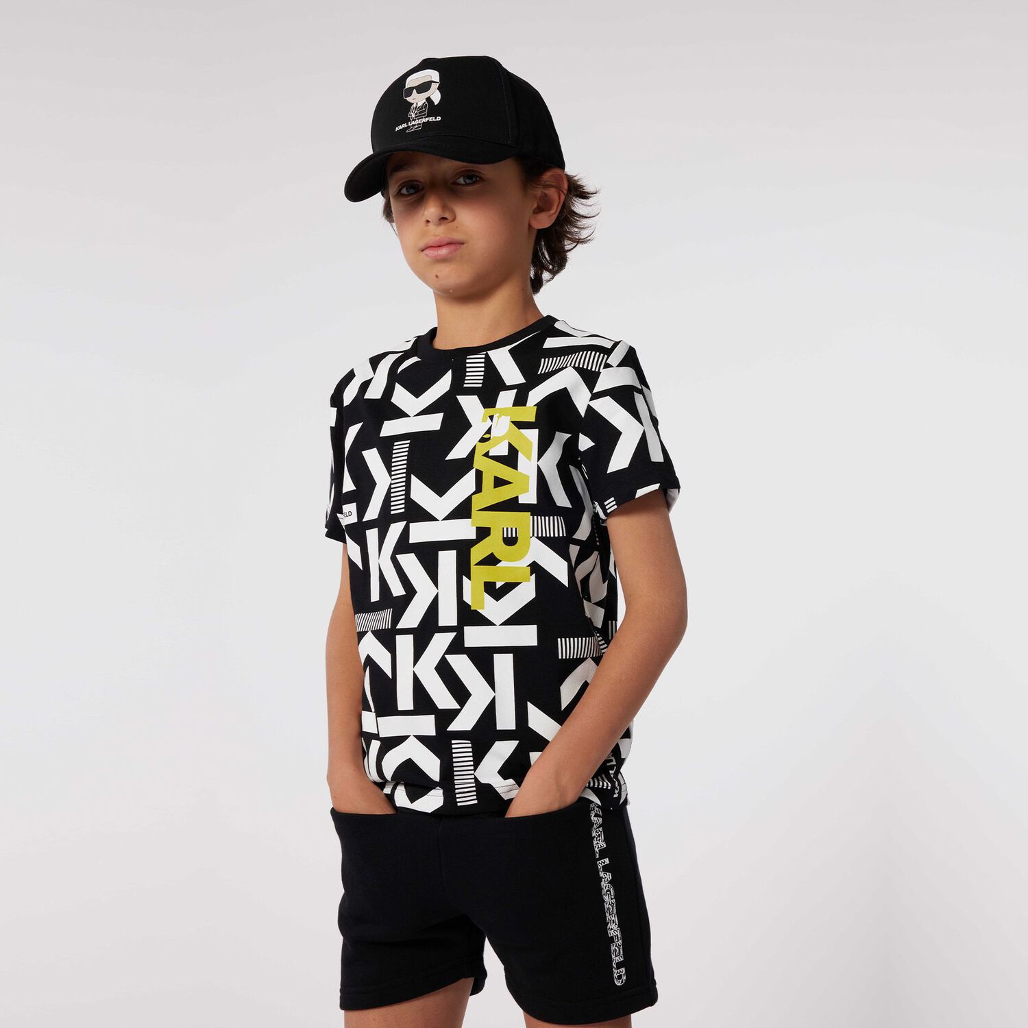 Boys Black Ikonik Logo Cap, 1, hi-res image number null