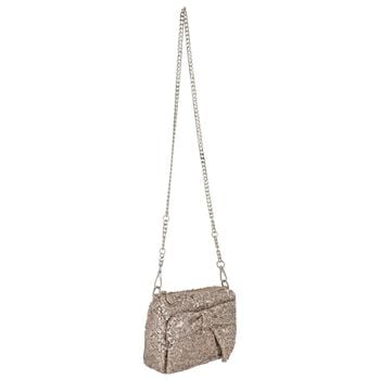 Girls Gold Sequin Bow Handbag ( 18cm ) 