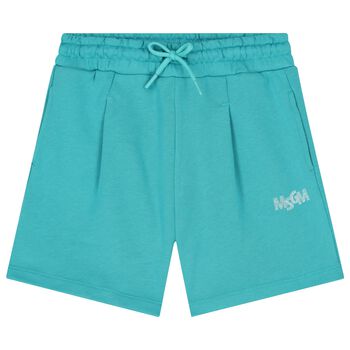 Boys Aqua Logo Shorts