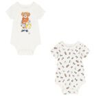 Ivory Polo Bear Bodysuits ( 2-Pack ), 1, hi-res