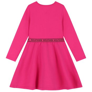 Girls Pink Logo Dress
