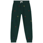 Boys Green Logo Joggers, 1, hi-res