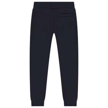 Boys Navy Blue Logo Joggers
