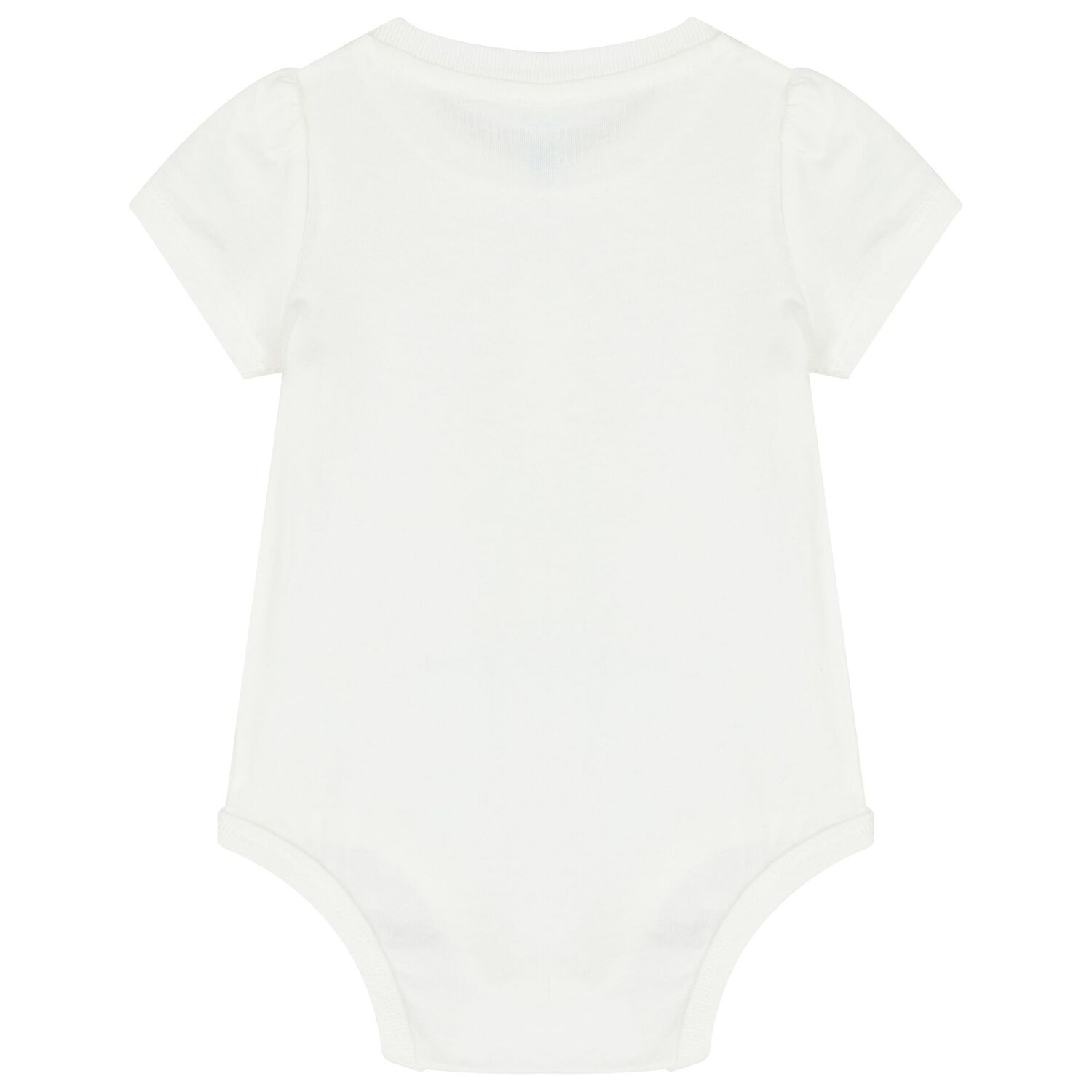 Baby Girls White Polo Bear Bodysuit, 1, hi-res
