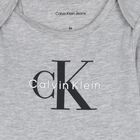 Baby Boys Grey Logo Babygrow Gift Set, 1, hi-res